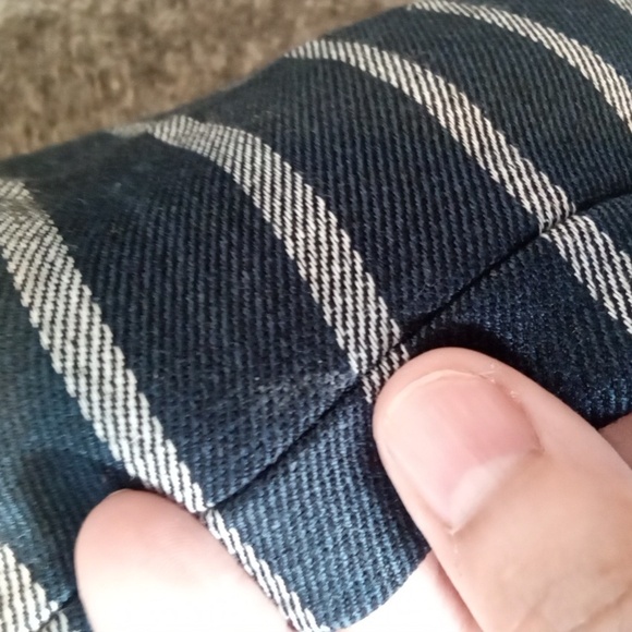 The Limited Womens Blazer Striped Short Zip Front Office Career Size XL - Picture 7 of 15